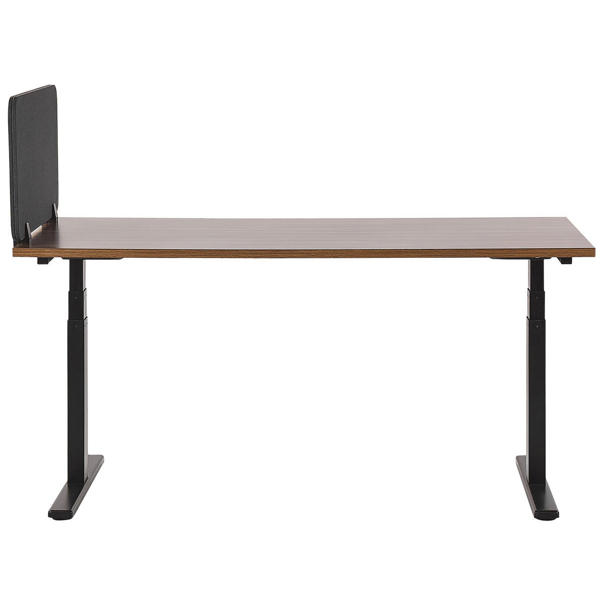 SCHREIBTISCHTRENNWAND 72 x 40 cm Dunkelgrau Wally - Dunkelgrau, Textil (72/40/2cm) - Beliani
