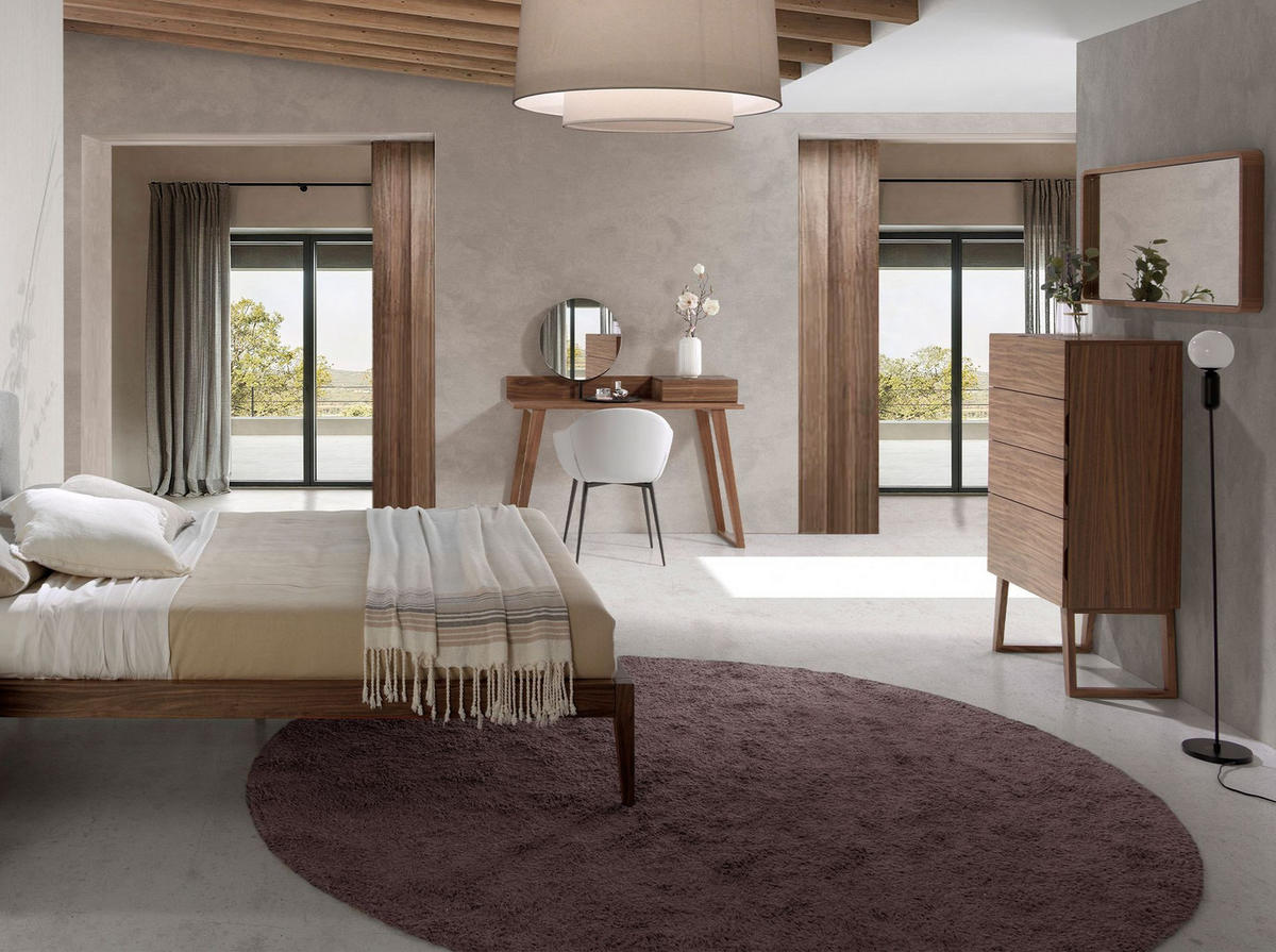 WANDSPIEGEL Wandspiegel Rechteckig Walnuss 100/50/7 cm - Walnussfarben, Holz (100/7/50cm) - ANGEL CERDA