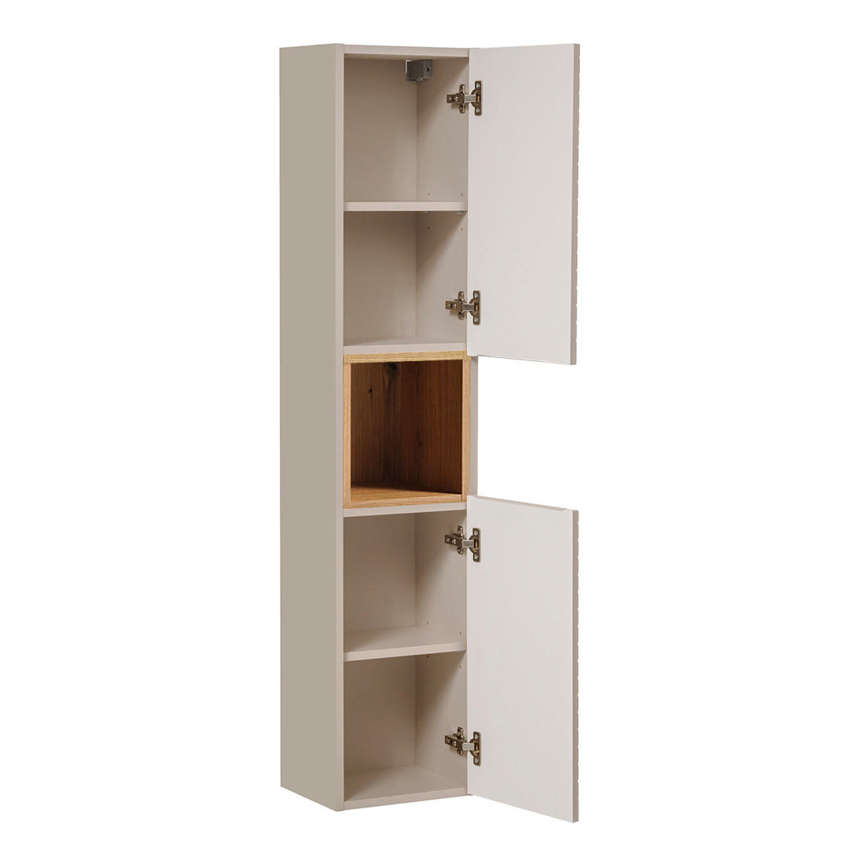 BADMÖBEL 80cm Manoa 2er-Set Kaschmir - Beige, Holzwerkstoff (80/57/40cm) - Petits-meubles