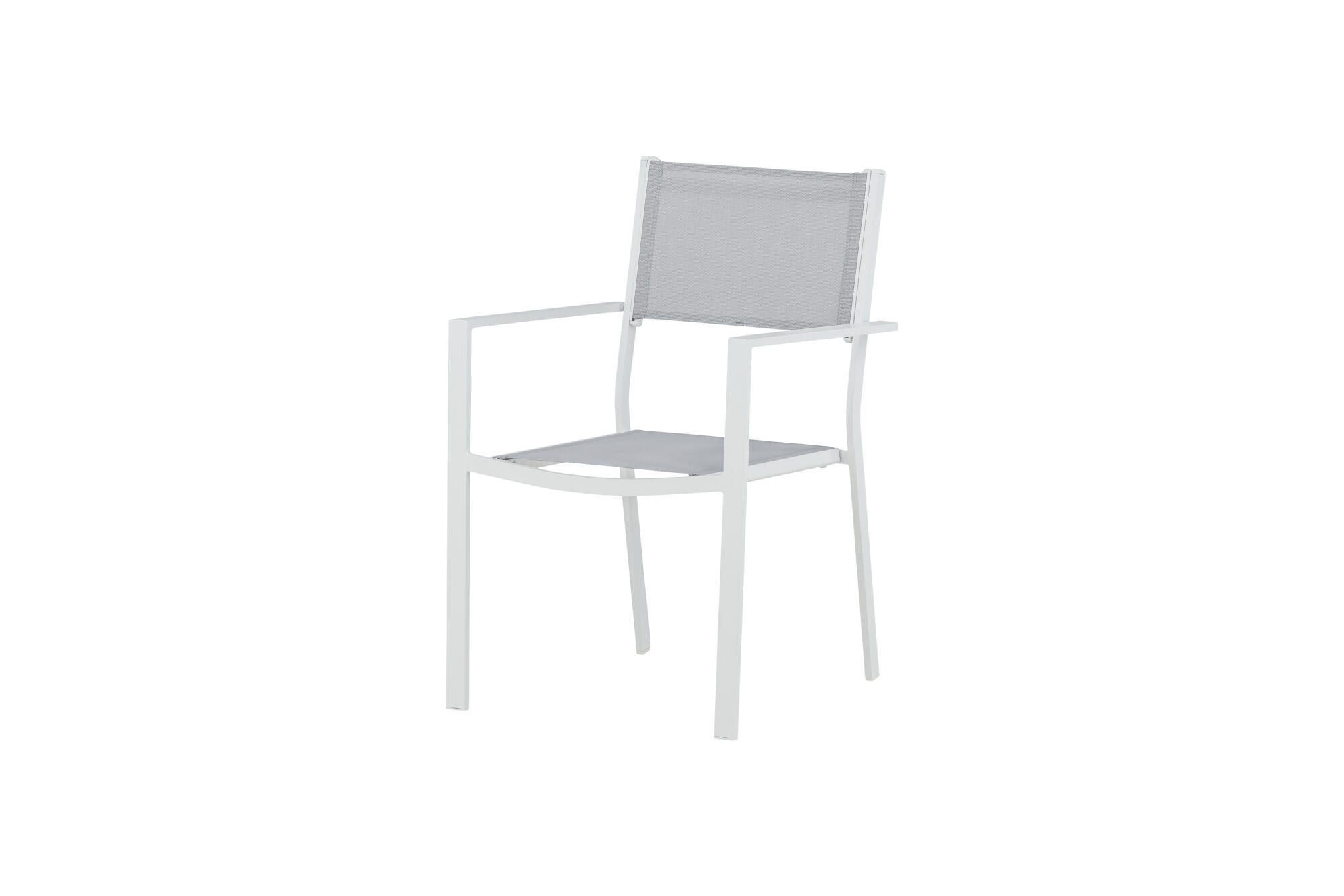 GARTENESSSTUHL COPACABANA Grau 57x61x88 cm - Grau, Metall (57/88/61cm) - FURNLUX