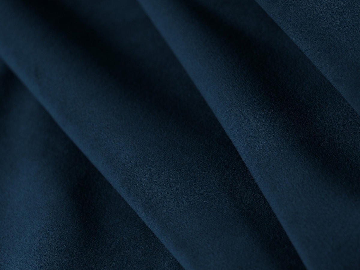SOFA Jodie aus Samt königsblau 3 Sitzplätze - Blau, Textil (102/70/204cm) - Micadoni