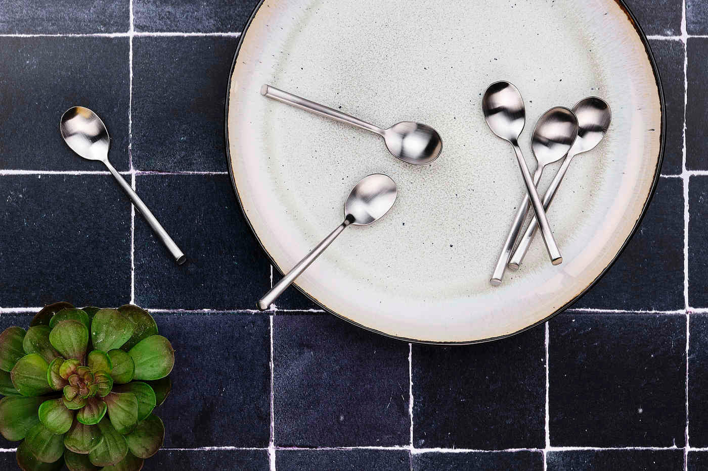 LÖFFEL 6er-Set Knut - Silber - Silberfarben, Metall - Björn