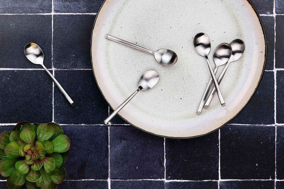 LÖFFEL 6er-Set Knut - Silber - Silberfarben, Metall - Björn