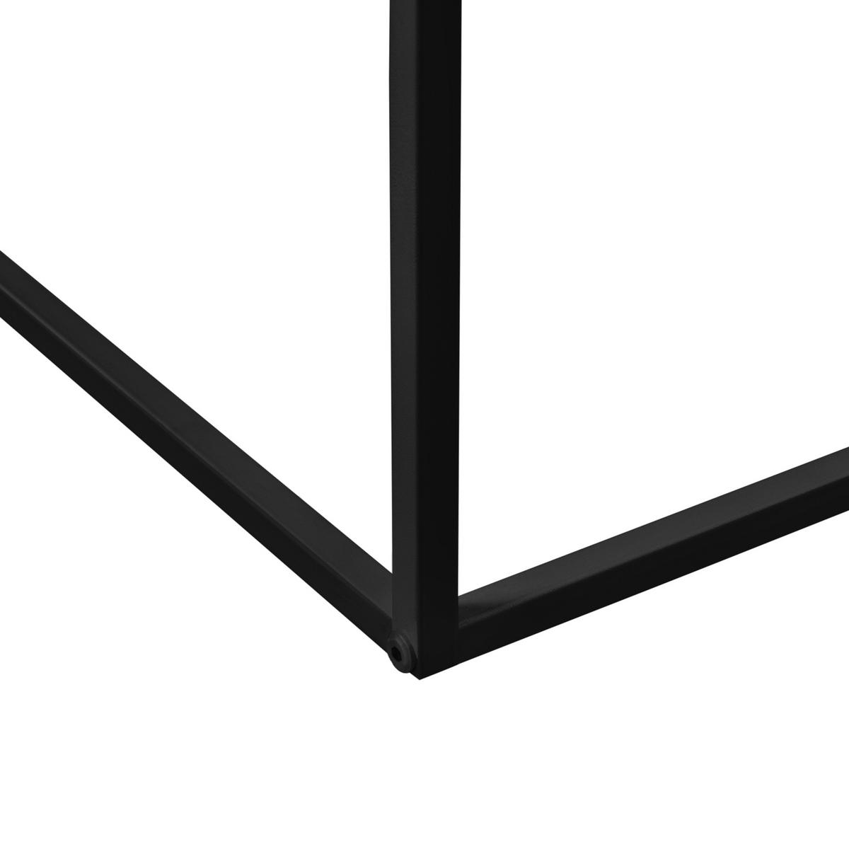 TABLETTTISCH Helier SET 2-teilig 54/40/56 - Schwarz, Metall (40/54/56cm) - [en.casa]