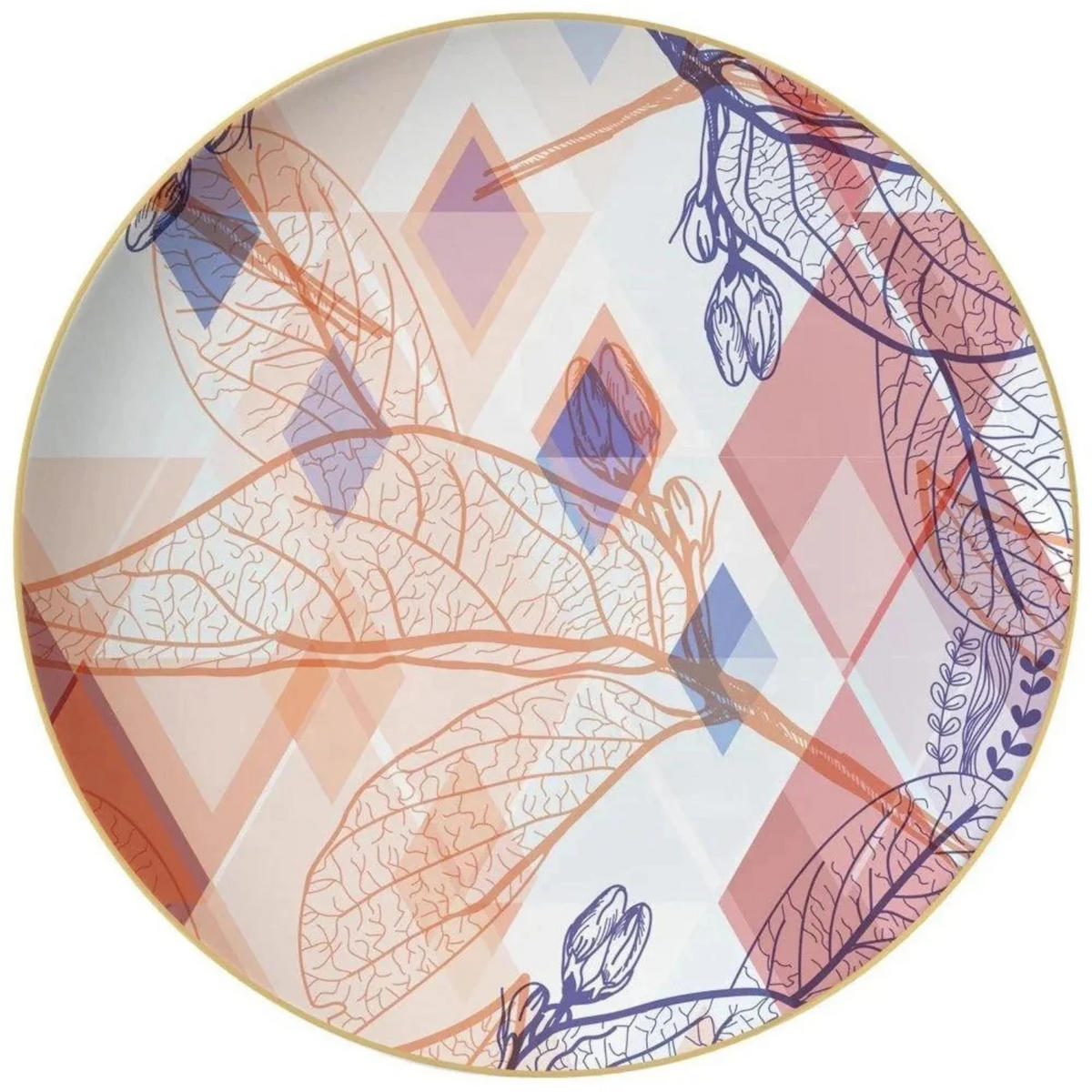 TELLERSET Klassisch Luxus Bone China Weiß Gold 4tlg Ø30 Ø27 Ø20 Ø16 cm - Multicolor, Keramik (30/2/2cm) - Quality Elegance