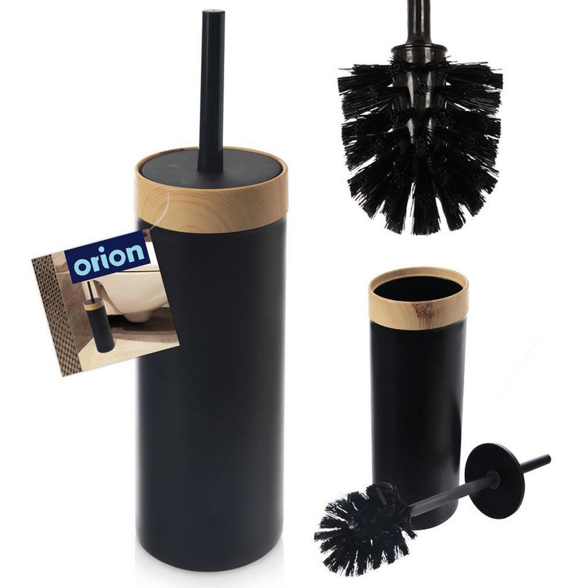 TOILETTENBÜRSTE Black schwarz - Schwarz, Kunststoff (10/36/10cm) - Orion 