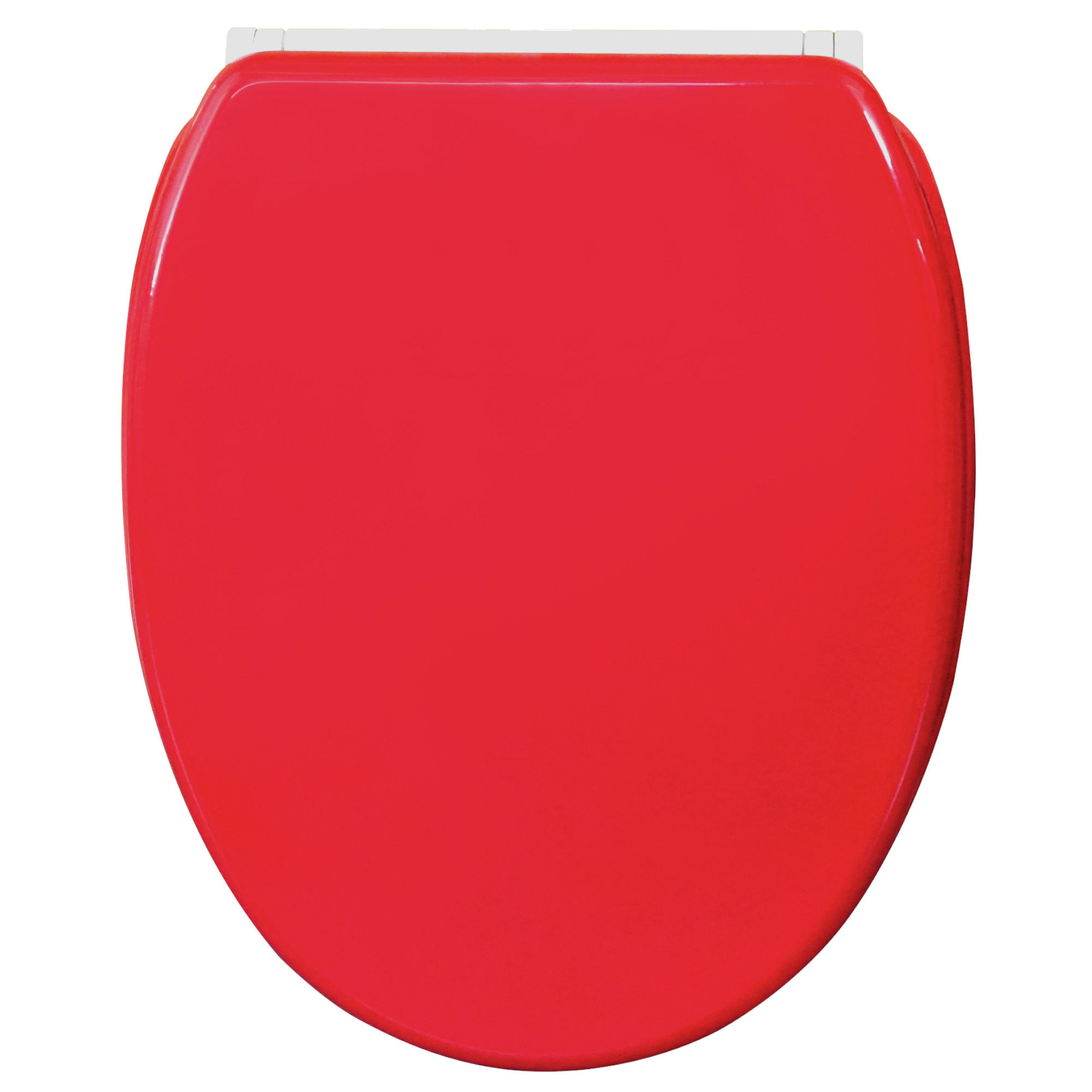 WC-SITZ mit Absenkautomatik & Top Fix Rot - Rot, Holzwerkstoff (37.7/5.5/48cm) - Sanilo
