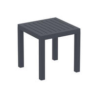 GARTENTISCH/BEISTELLTISCH Ocra dunkelgrau - Dunkelgrau, Kunststoff (45/45/45cm) - TPFGarden