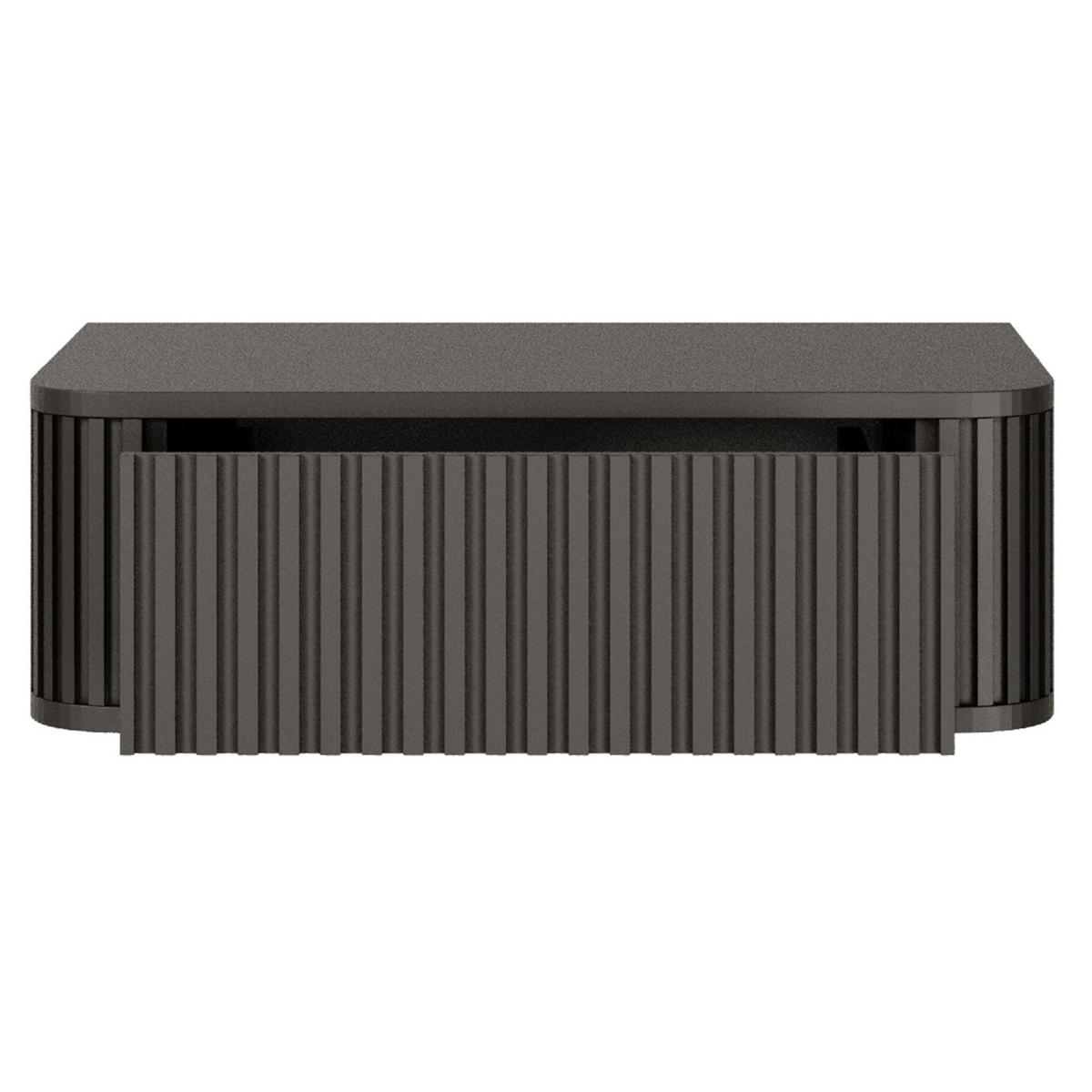 NACHTKONSOLE Ovarlo Schwarz 63 cm - Schwarz, Holzwerkstoff (63.2/20.4/38cm) - Selsey