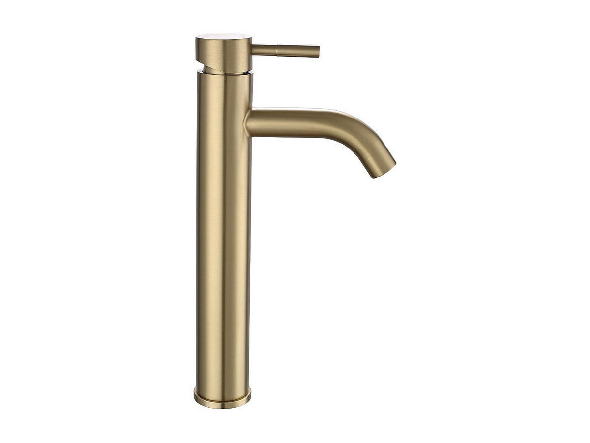 WASCHTISCHARMATUR - 16.5 cm x 4.9 cm - metall - goldfarben Salavan - Goldfarben, Metall (16.5/30.6/4.9cm) - Vente-Unique