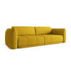 4-SITZER-SOFA Chenille Stoff Gelb - Currygelb/Gelb, Kunststoff/Textil (250/74/105cm) - Makamii