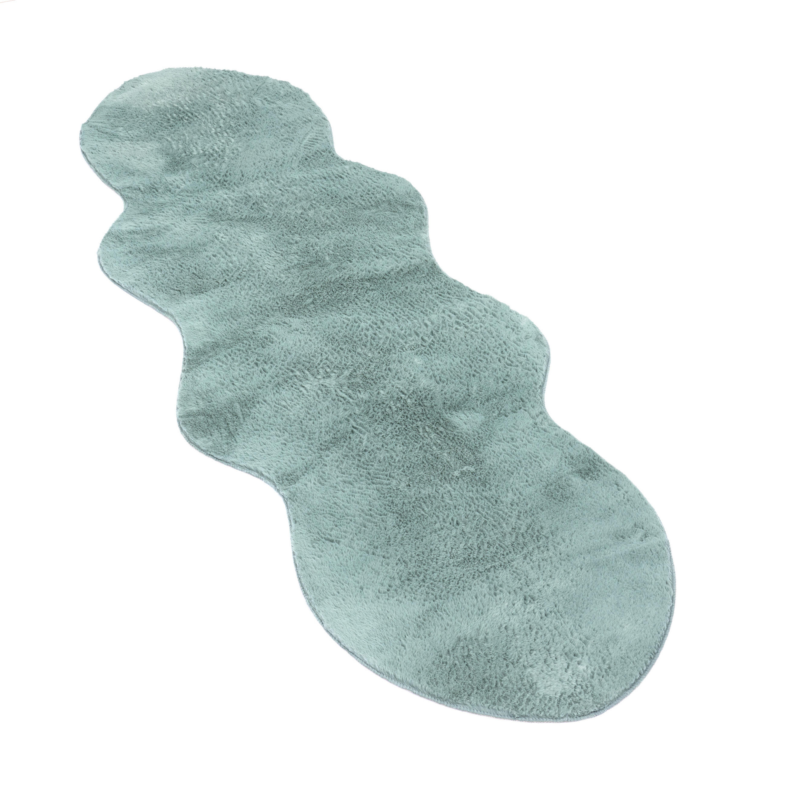 KURZFLORTEPPICH 70/200 cm Pelt 640 - Türkis, Textil (70/200cm) - Paco Home