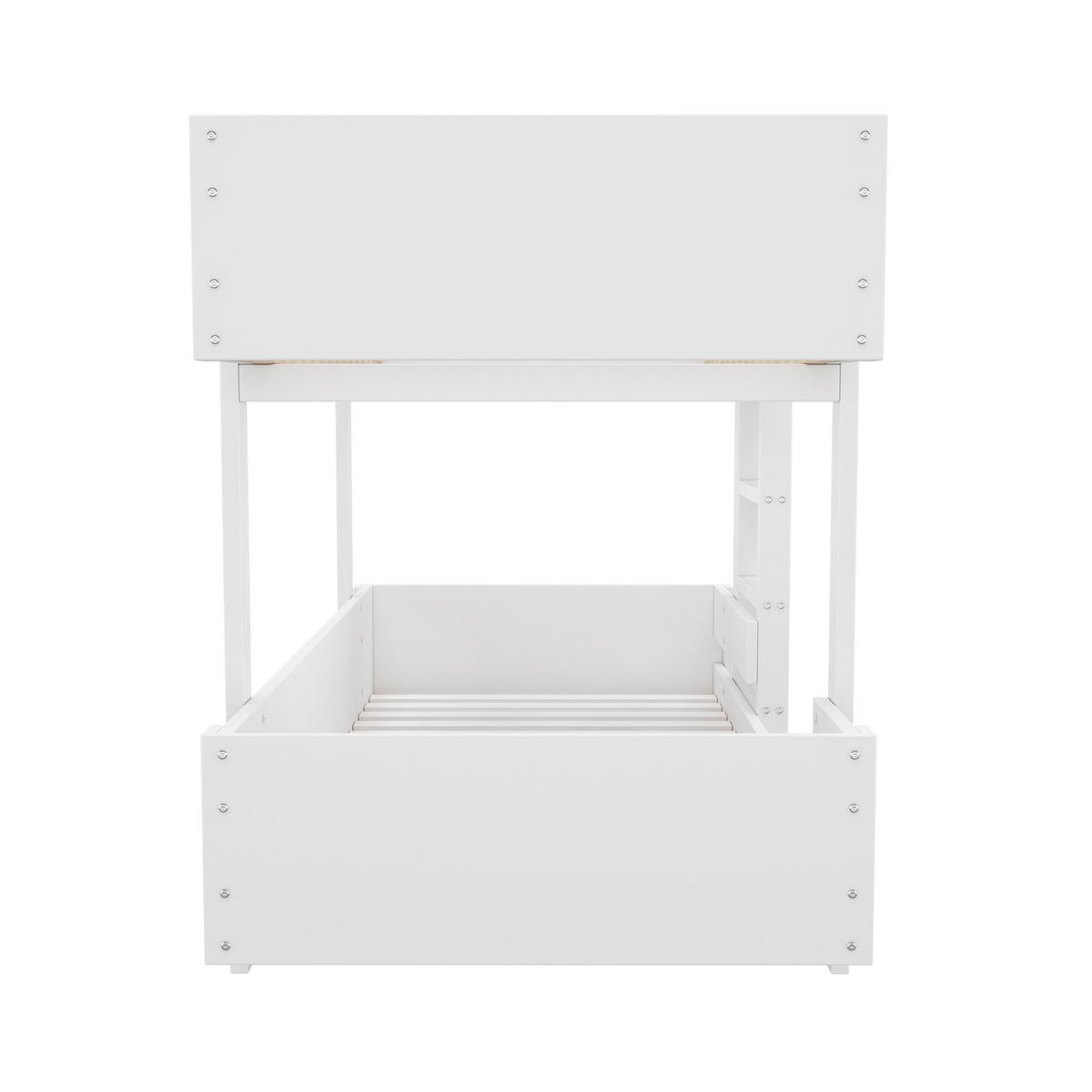 ETAGENBETT Kinder Weiß 90x200 cm 2-tlg. - Weiß, Holz (90/200cm) - ComfortXL