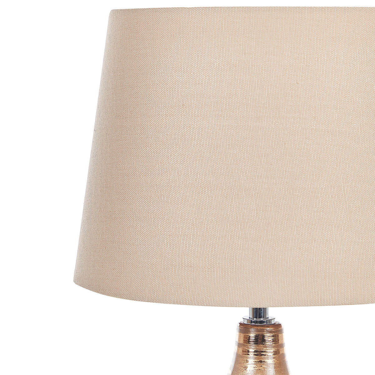 TISCHLAMPE Wari 29/29/47 cm - Beige, Keramik (29/29/47cm) - Beliani