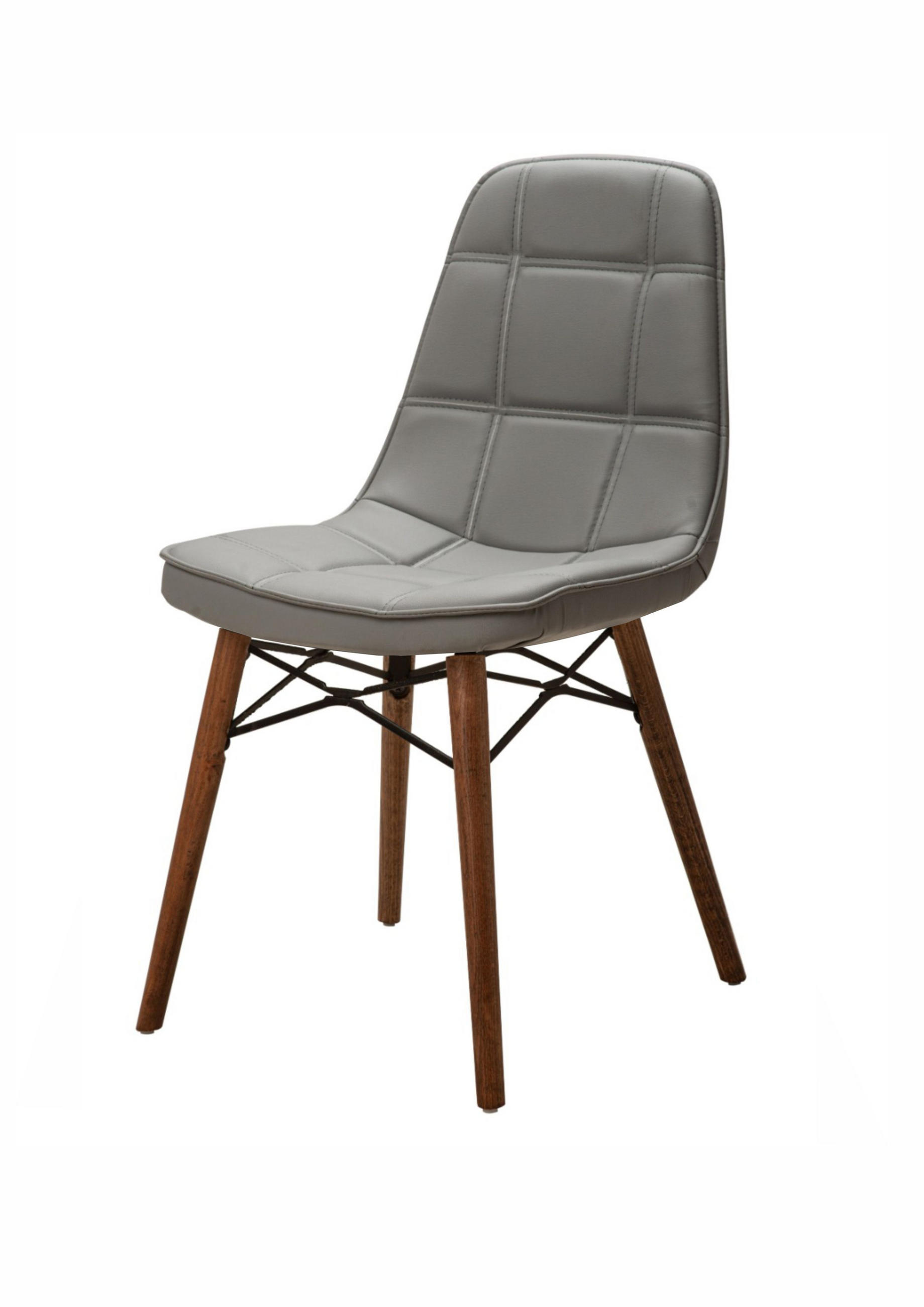 STUHL DENVER mit Metallgestell - Anthrazit, Leder (46/86/46cm) - Stuhlmann