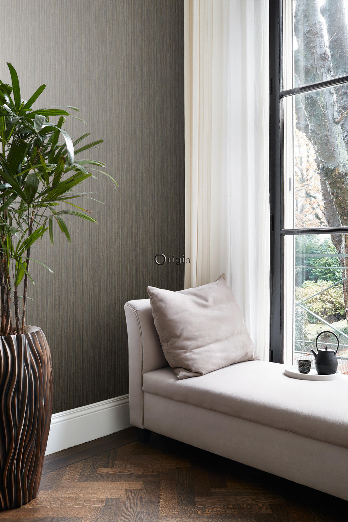 TAPETE Bambusmuster 53 cm x 10.05 m - Braun, Papier (53/1000cm) - Origin Wallcoverings