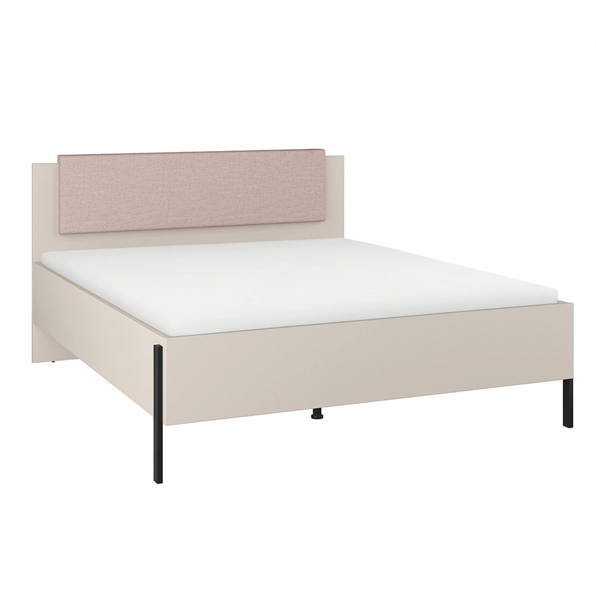 BETT 160/200 Bérénice Kaschmir - Beige, Holzwerkstoff (160/200cm) - Petits-meubles