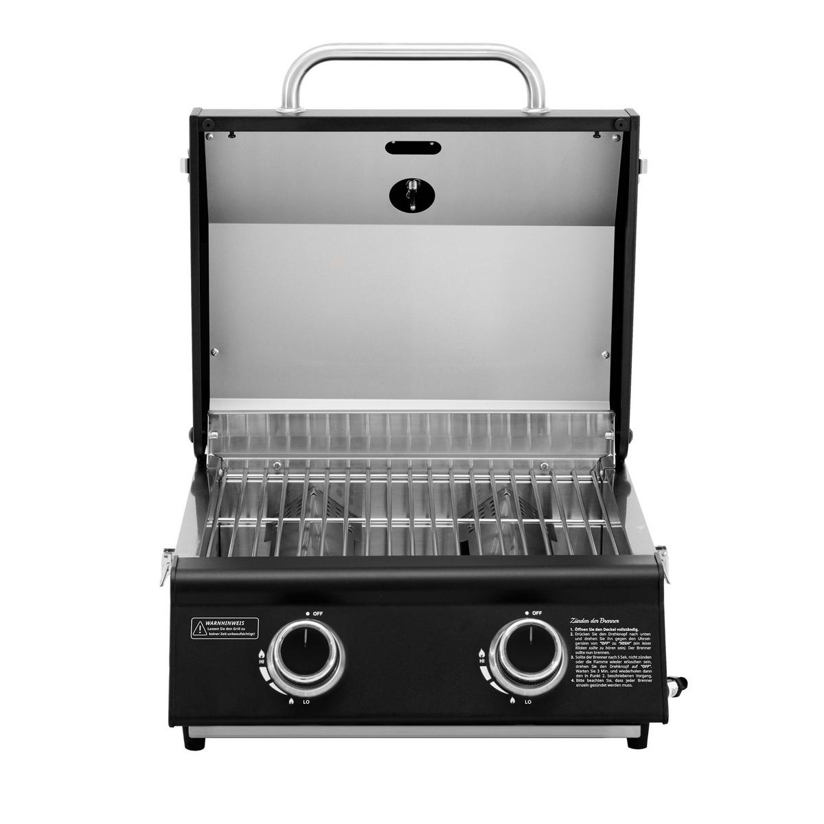 GASGRILL Set PLATINUM COMPACT DARK - Anthrazit/Schwarz, Metall (45/34/45cm) - TAINO