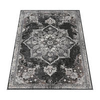 KURZFLORTEPPICH 60/100 cm Pescara 335 - Schwarz, Textil (60/100cm) - Paco Home