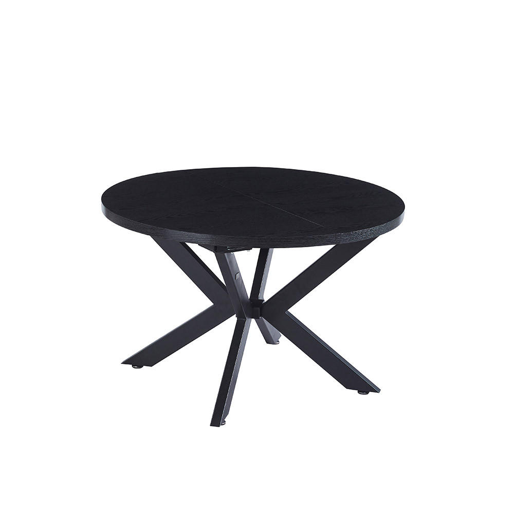 ESSTISCH RUND AVENTURA - Dark Oak, 160 x 120 cm - Schwarz, Holz (160/120/4cm) - Home Deluxe