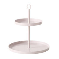 ETAGERE aus Metall Samina Beige 30/30/33 cm - Beige, Metall (30/33cm) - Boltze Home