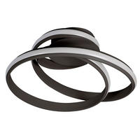 LED DECKENLEUCHTE Ring Design Schwarz - Schwarz, Metall (56/31.5/56cm) - Wofi