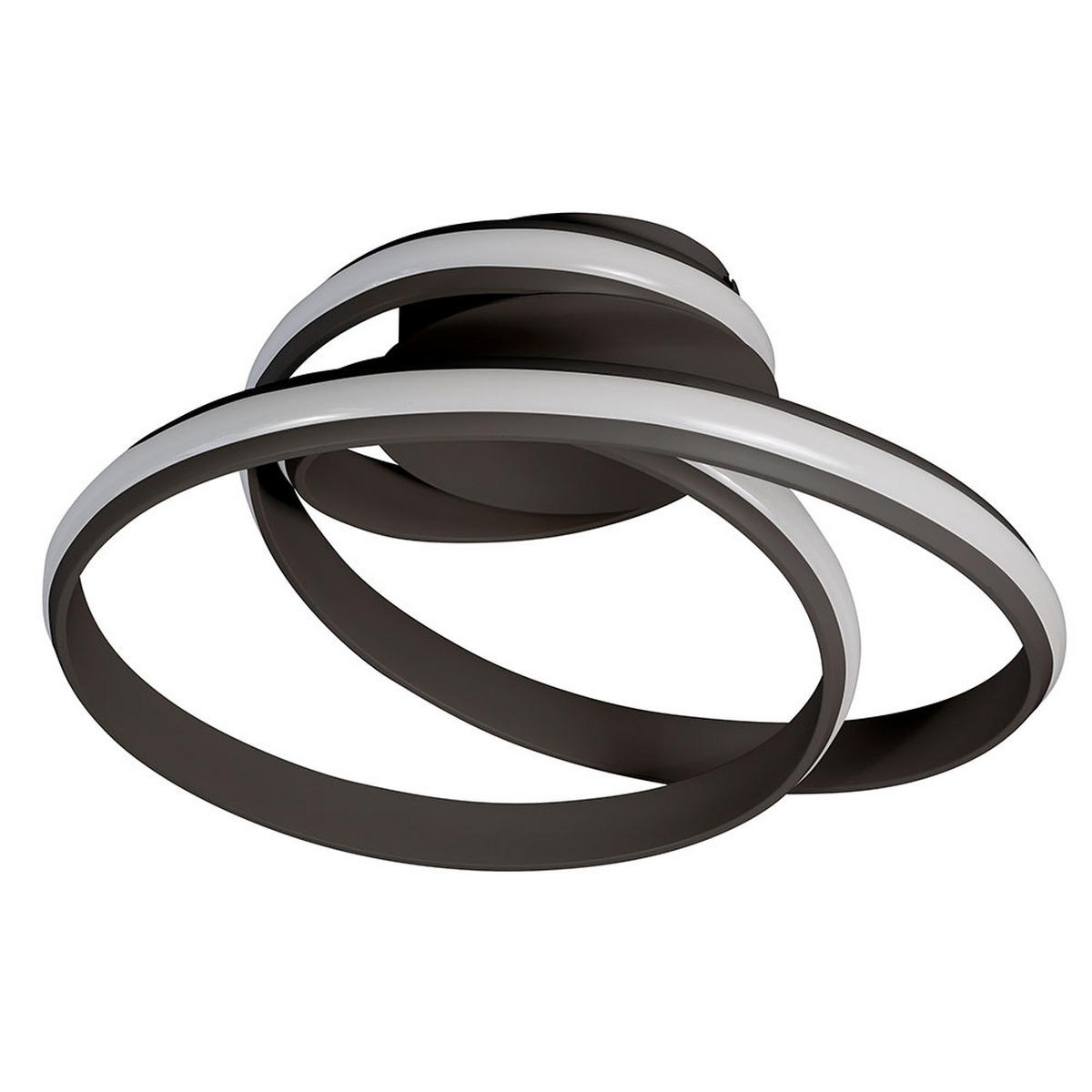 LED DECKENLEUCHTE Ring Design Schwarz - Schwarz, Metall (56/31.5/56cm) - Wofi