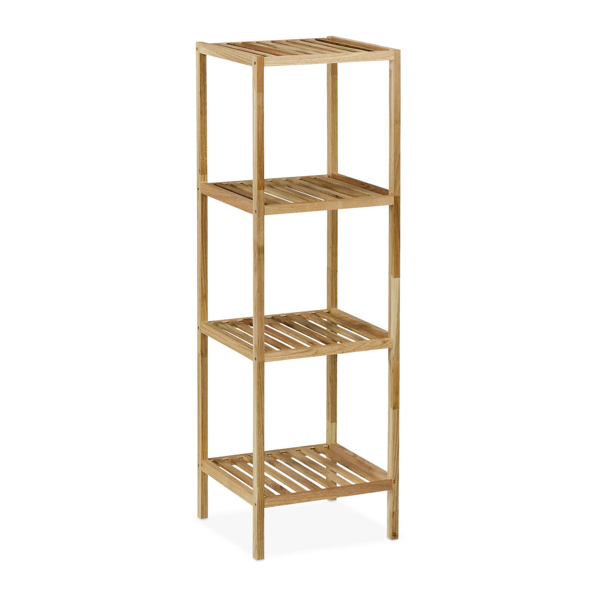 BADREGAL - Hellbraun, Holz (35.5/113/35.5cm) - Relaxdays