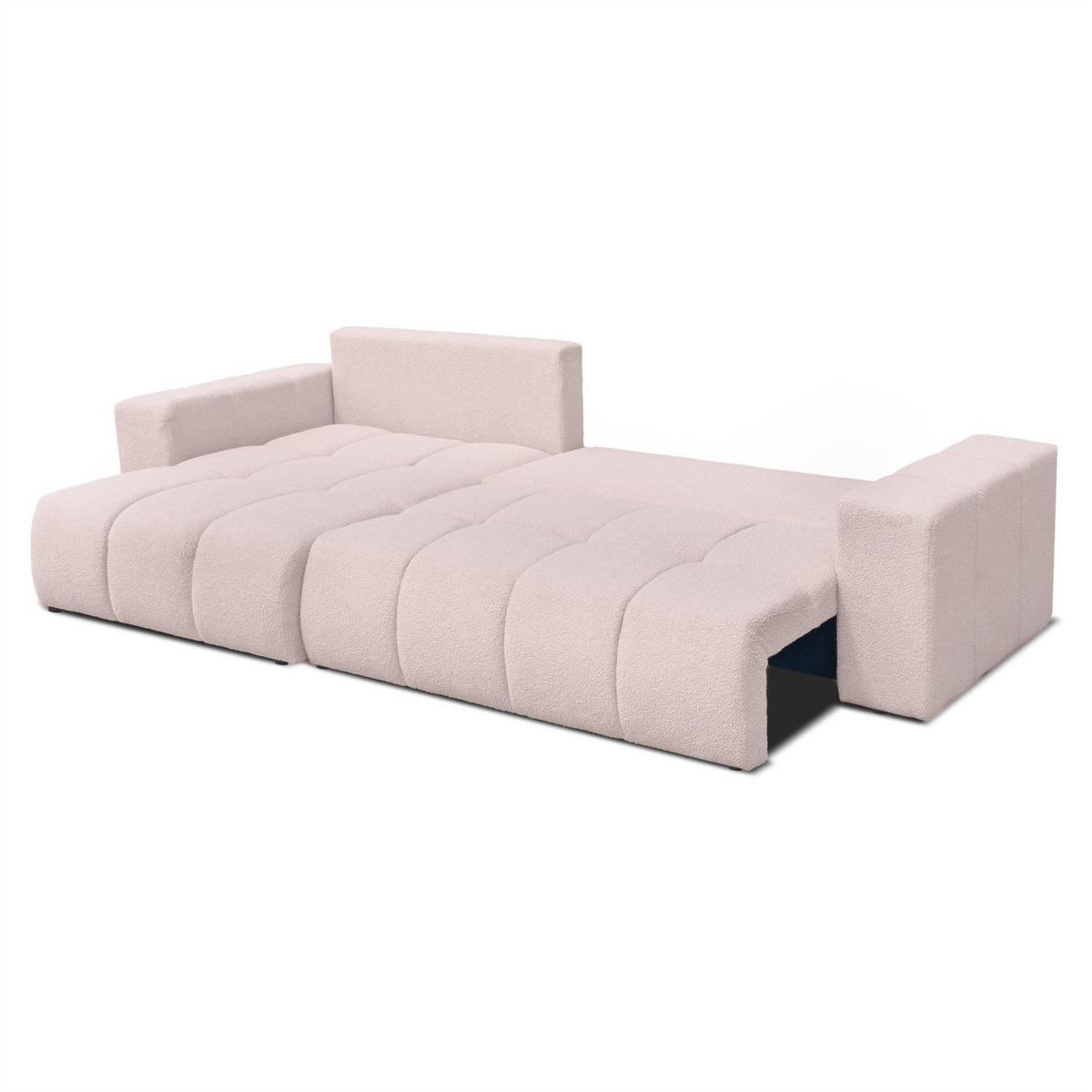 ECKSOFA Anabel Max Mit Schlaffunktion - Creme, Holzwerkstoff/Textil (278/145cm) - Fun Möbel