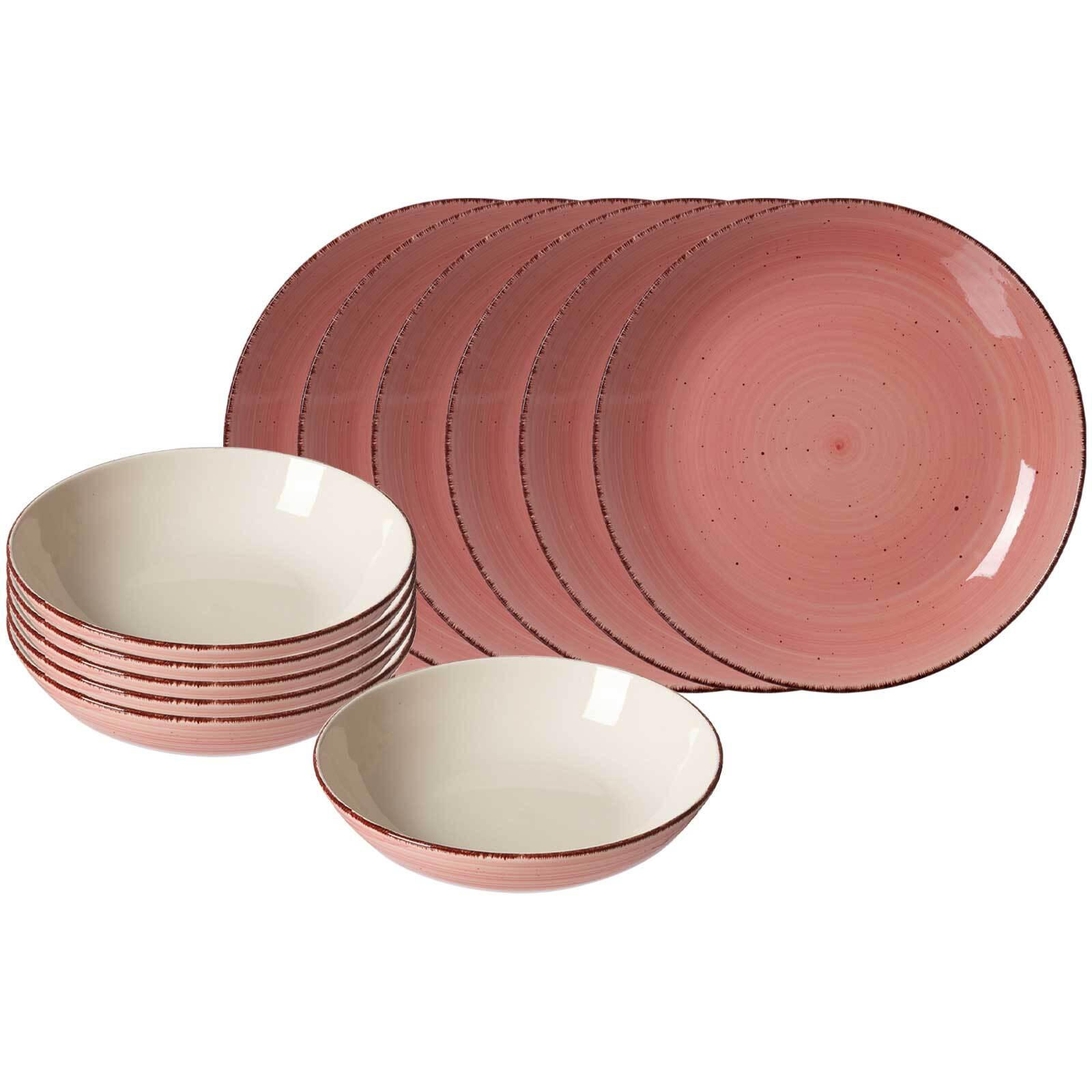 TAFELSERVICE Happy rot 12er Set - Rot, Keramik (2/2/2cm) - Ritzenhoff Breker