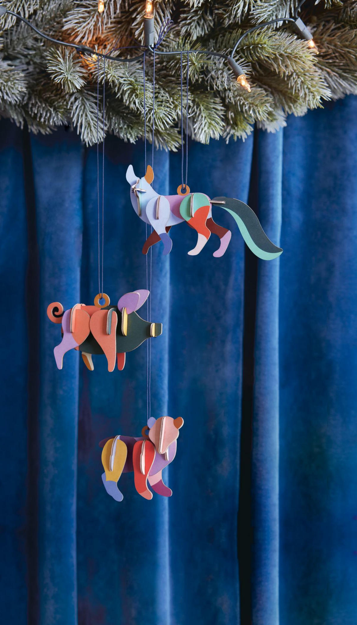 DEKOFIGUR Mobil Fuchs 3.6/7.9 cm - Multicolor, Wellpappe (3.6/7.9/8cm) - KUNSTLOFT
