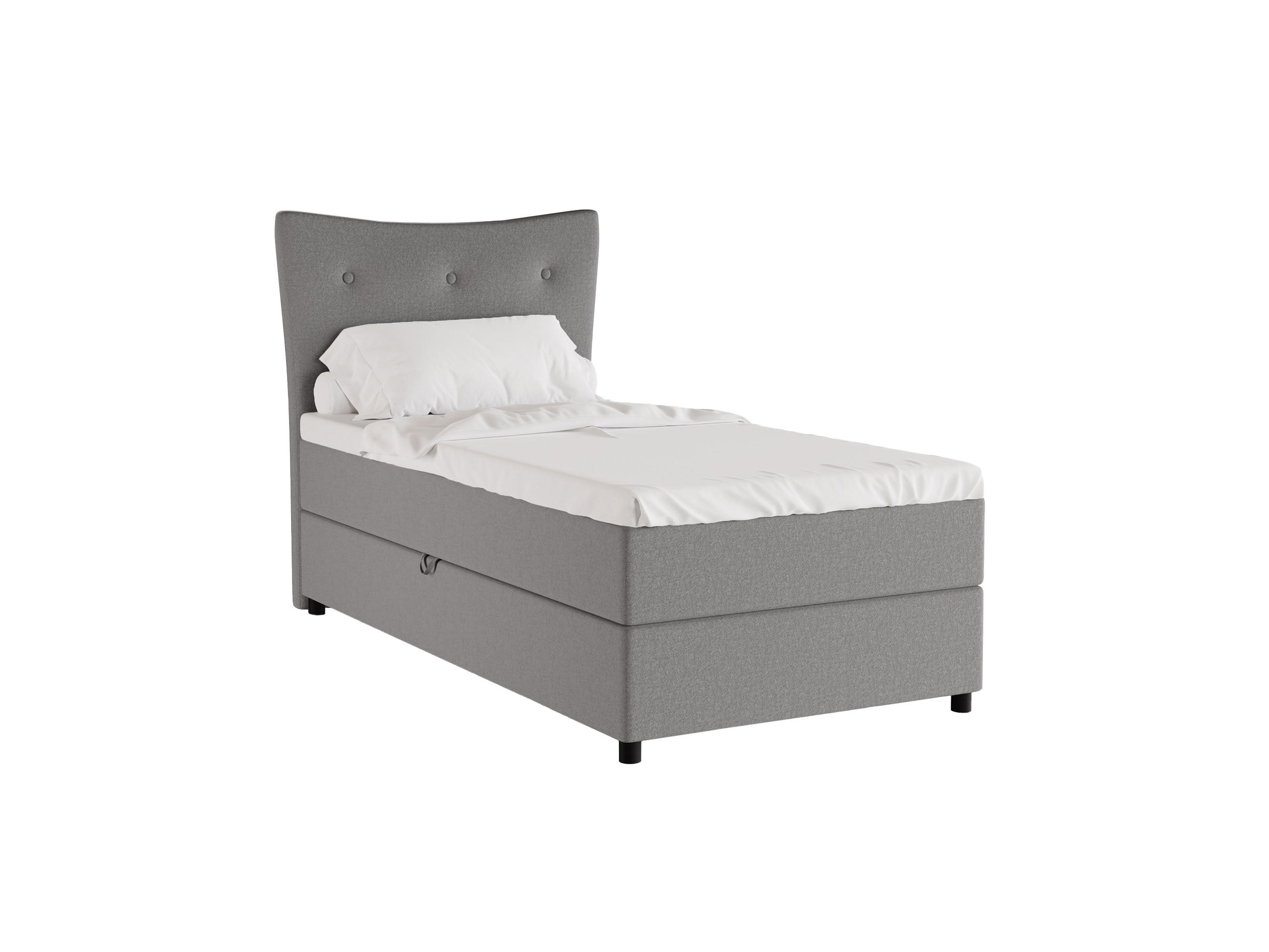 Homesy Boxbett Grau 100x200 cm