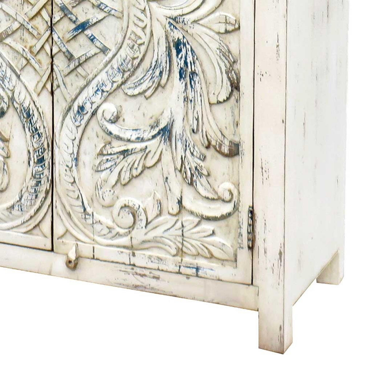 SCHRANK aus Holz 99x42x180 cm - Weiß, Holz (99/180/42cm) - Wanderlust