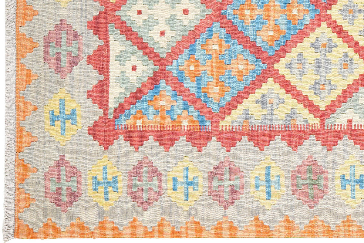 HANDWEBTEPPICH Gashgai Kelim Rot 173/127 cm Schurwolle - Rot, Textil (127/173cm) - Looma