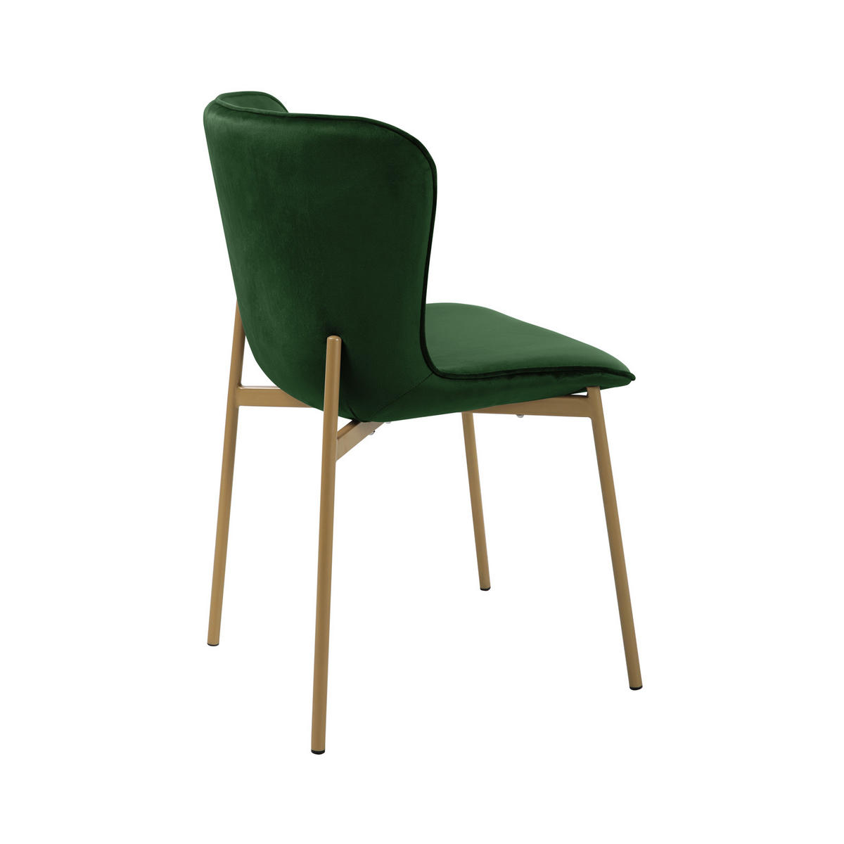 ESSZIMMERSTUHL MARY 2er Set - Smaragdgrün/Dunkelgrün, Textil/Metall (50/81/50cm) - SVITA