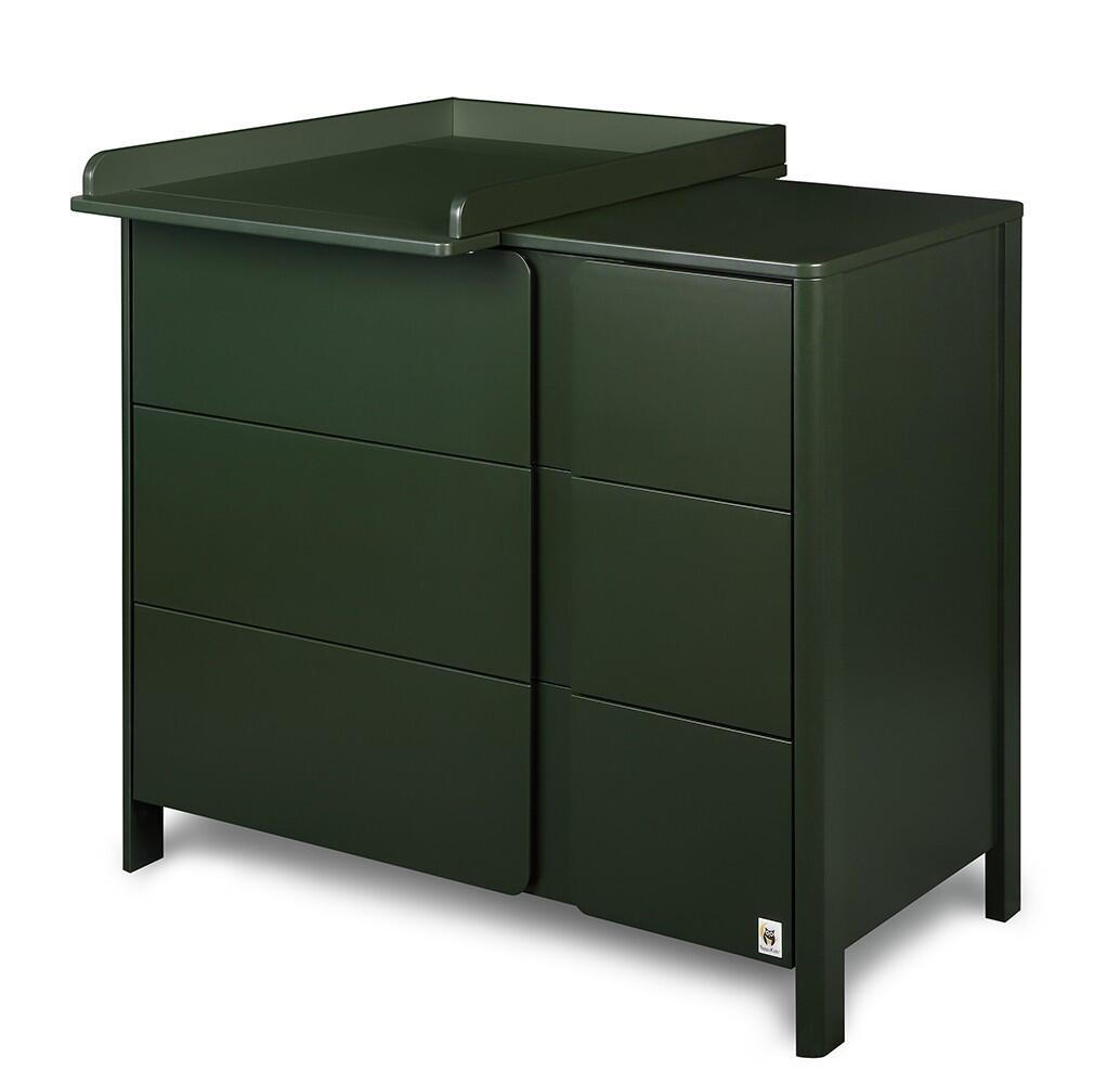 Furnlux Wickeltisch Grün 105x91x54 cm