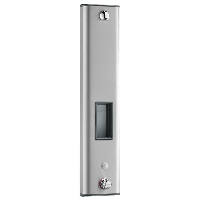 DUSCHELEMENT SECURITHERM Edelstahl, Thermostat, Netzbetrieb 230/6 V - Edelstahlfarben, Metall (26/19/127cm) - Delabie