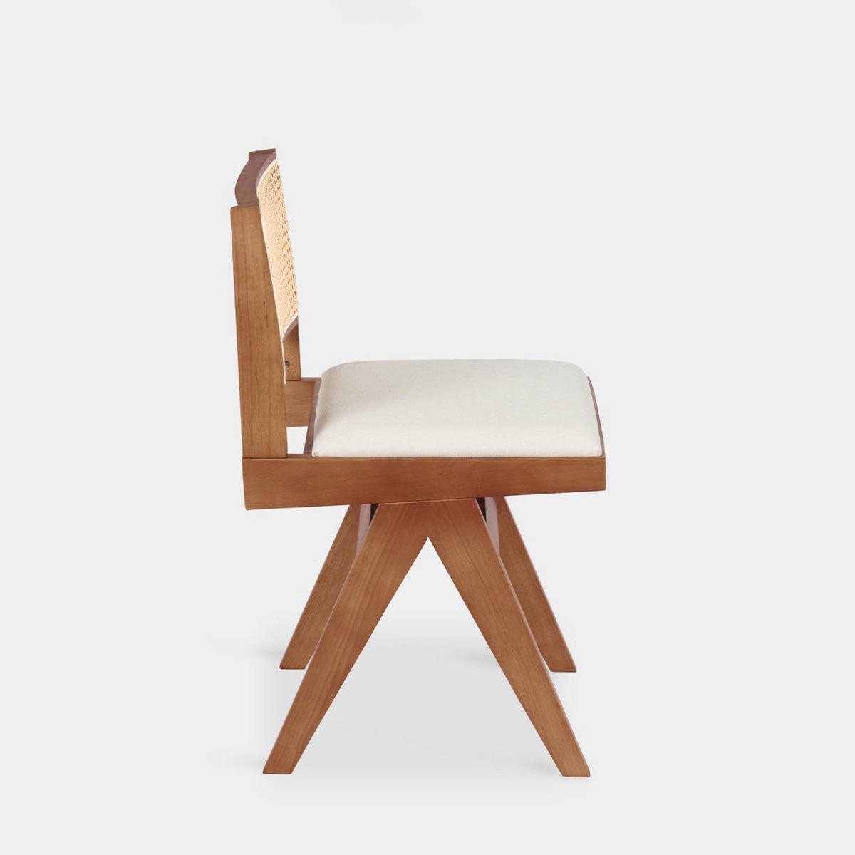 ESSZIMMERSTUHL Nelha Walnuss 45 cm x 82 cm - Walnussfarben, Textil (45/82/50cm)