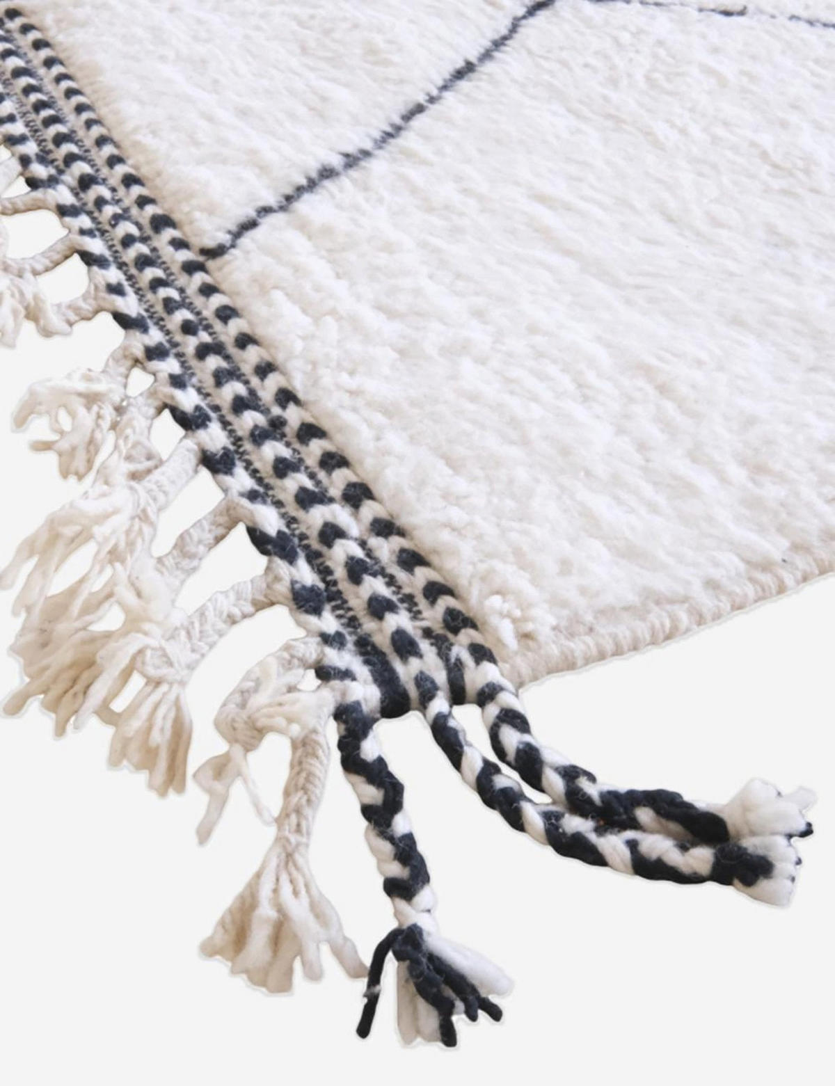 BERBERTEPPICH aus reiner Wolle 213x 295 cm - Weiß, Naturmaterialien (213/295cm) - AFK Living