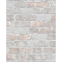 VLIESTAPETE Steinoptik Tapete greige - Greige, Papier (53/1005cm) - marburg