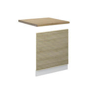 FRONTBLENDE Fame-Line Eiche Paneel 60 cm , AP Eiche - Eichefarben/Weiß, Holzwerkstoff (60/67.4/1.6cm) - Vicco