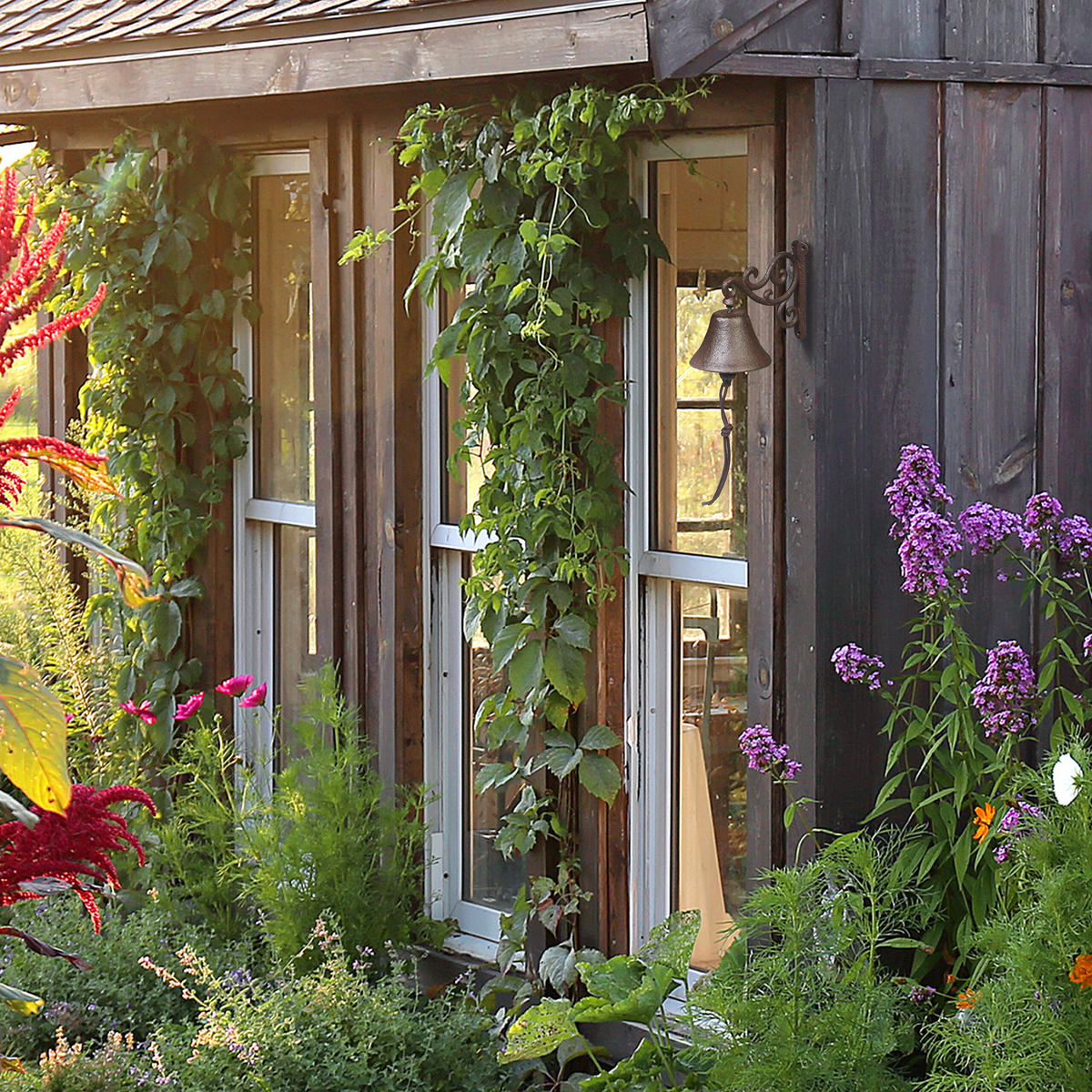 ZVONO za vrata - smeđa, metal (10/15.5/17.5cm) - Relaxdays