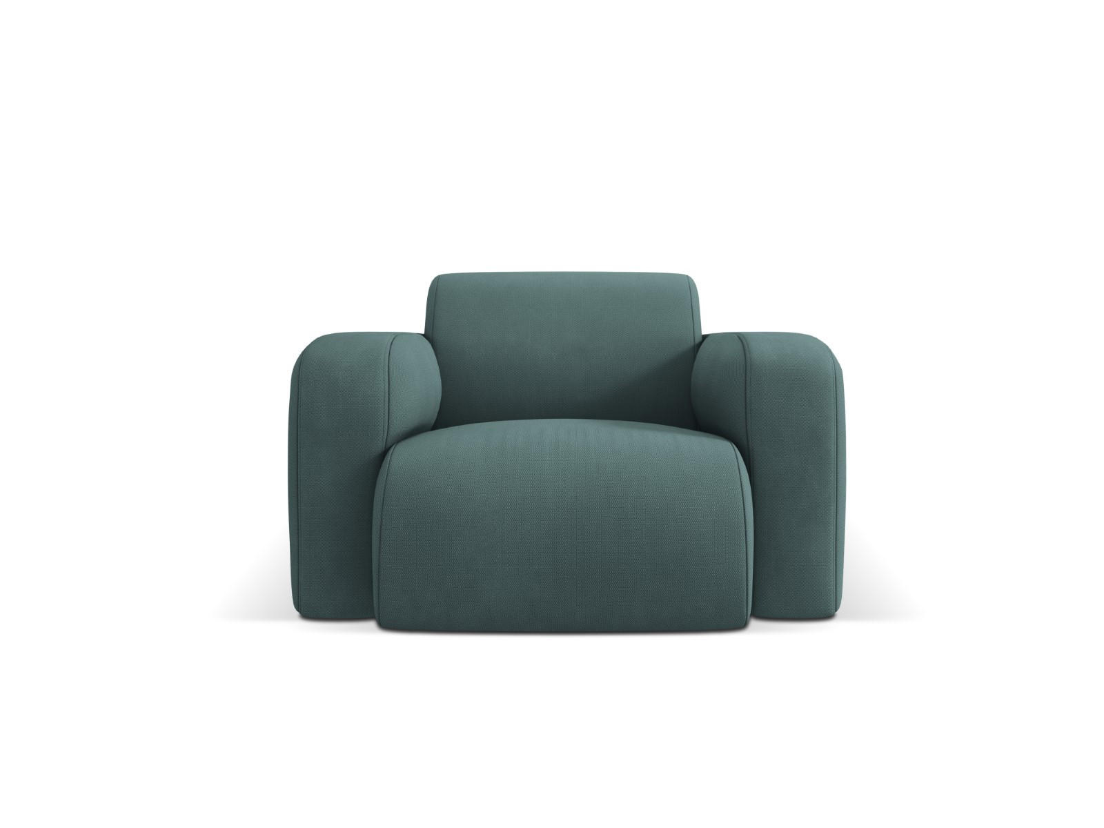 SESSEL Molino aus strukturiertem Stoff meergrün - Smaragdgrün, Textil (95/72/105cm) - Micadoni