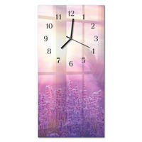 WANDUHR 60x30 cm - Pier - Lila, Glas (30/60/0.4cm) - TULUP