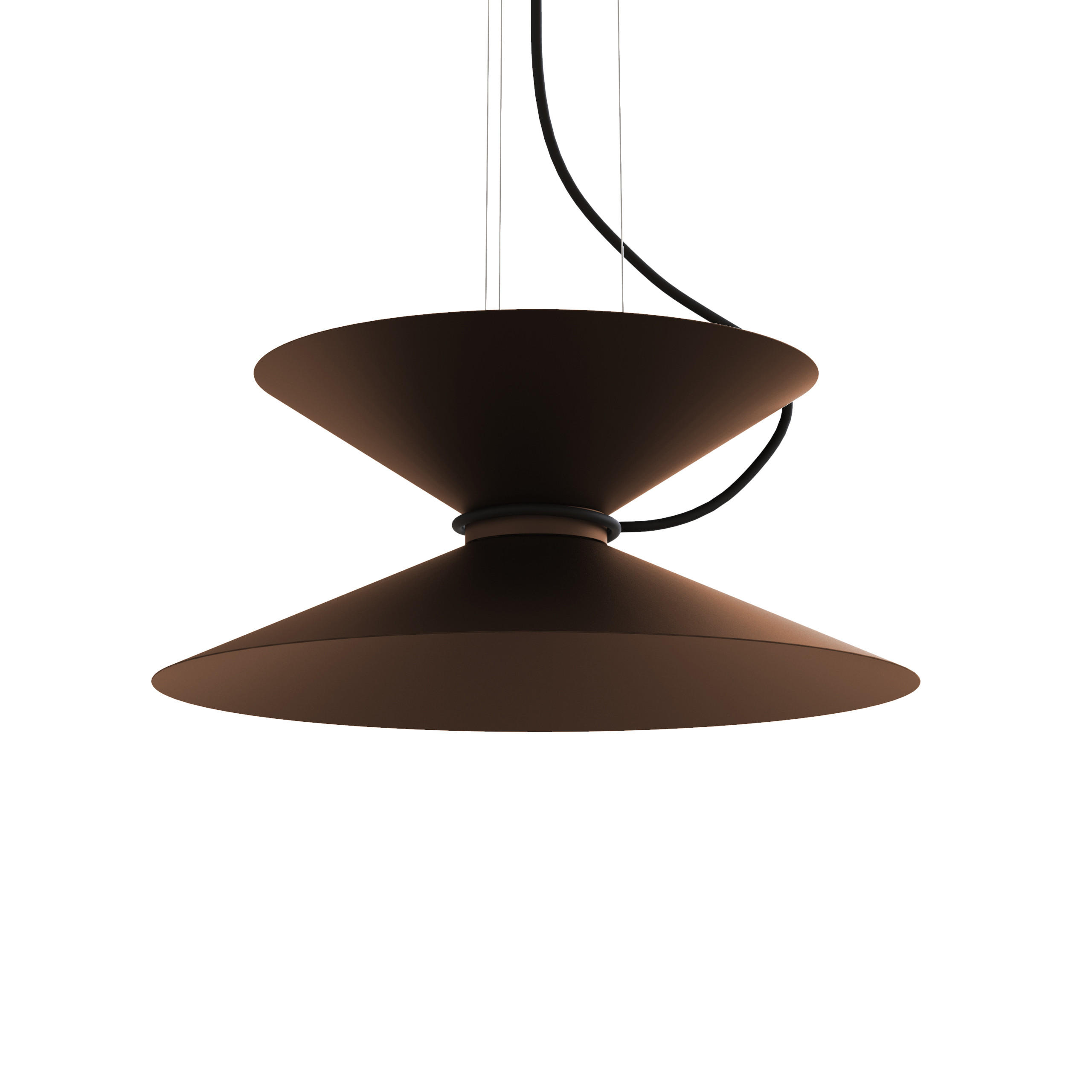 HÄNGELEUCHTE - Dunkelbraun, Metall (40/40/20cm) - Lumicom