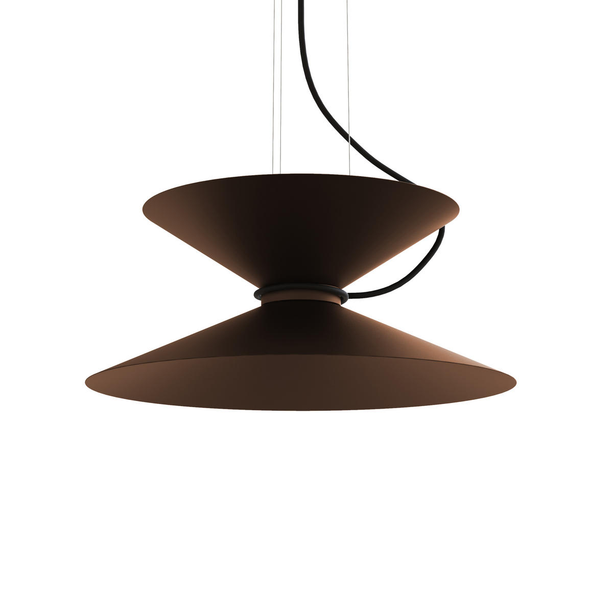 HÄNGELEUCHTE - Dunkelbraun, Metall (40/40/20cm) - Lumicom