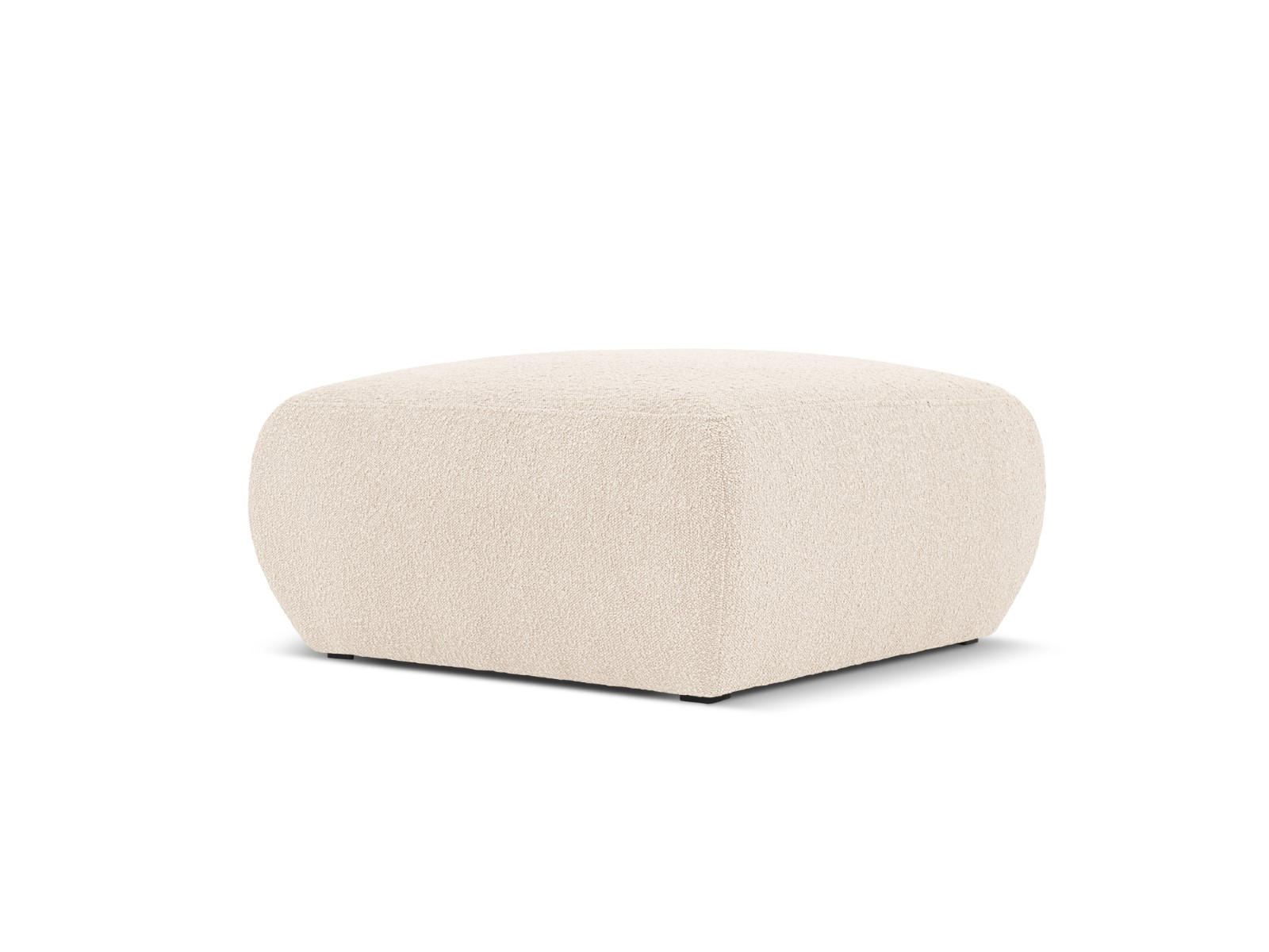POUF Molino aus Boucle beige - Beige, Textil (75/36/75cm) - Micadoni