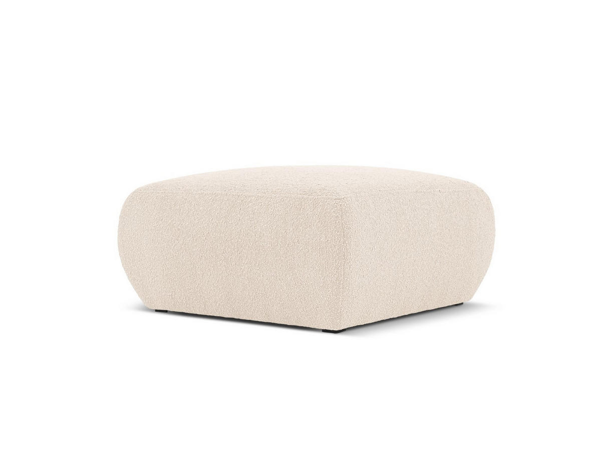 POUF Molino aus Boucle beige - Beige, Textil (75/36/75cm) - Micadoni