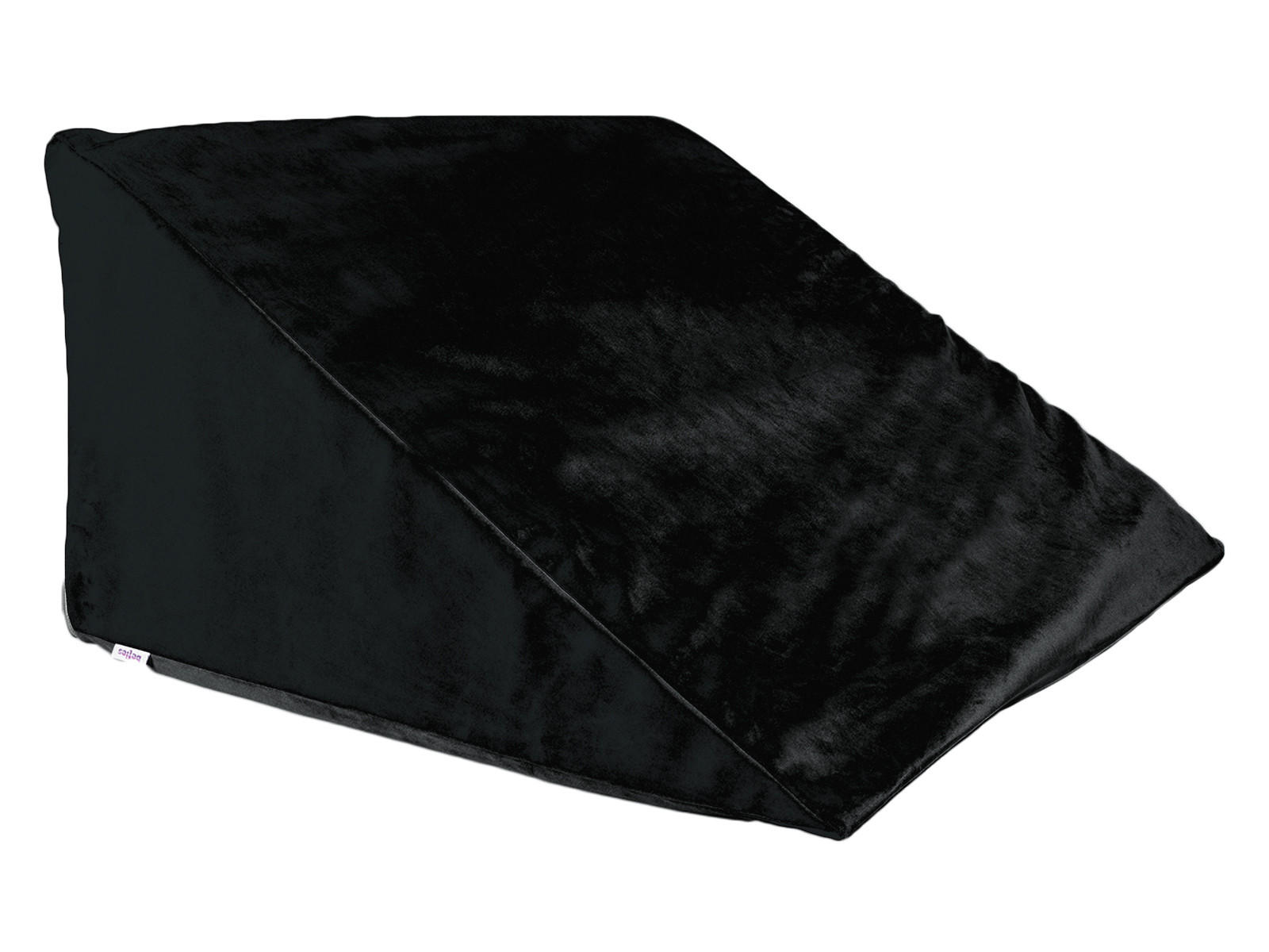 KEILKISSENHÜLLE Samt&Sonders schwarz 62/49/30 cm - Schwarz, Textil (49/62cm) - beties Heimtextil