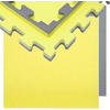 BODENSCHUTZMATTE 90x90x2 cm, Gelb, 4er Set - Gelb, Kunststoff (90/90cm) - eyepower